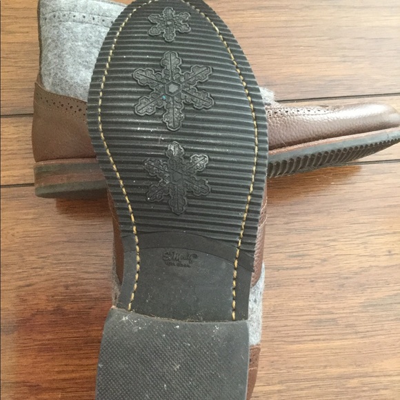 Beautiful ladies leather & wool Demi boot 9 1/2 M - Picture 3 of 7